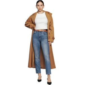Reformation Liza High Rise Straight Blue Denim Jeans in Kasai, Size 26